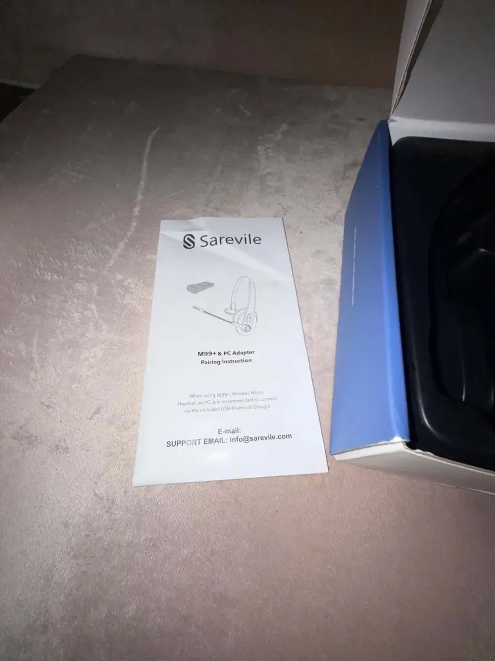 Sarevile M99+ Wireless Mono Bluetooth Headset with USB Dongle